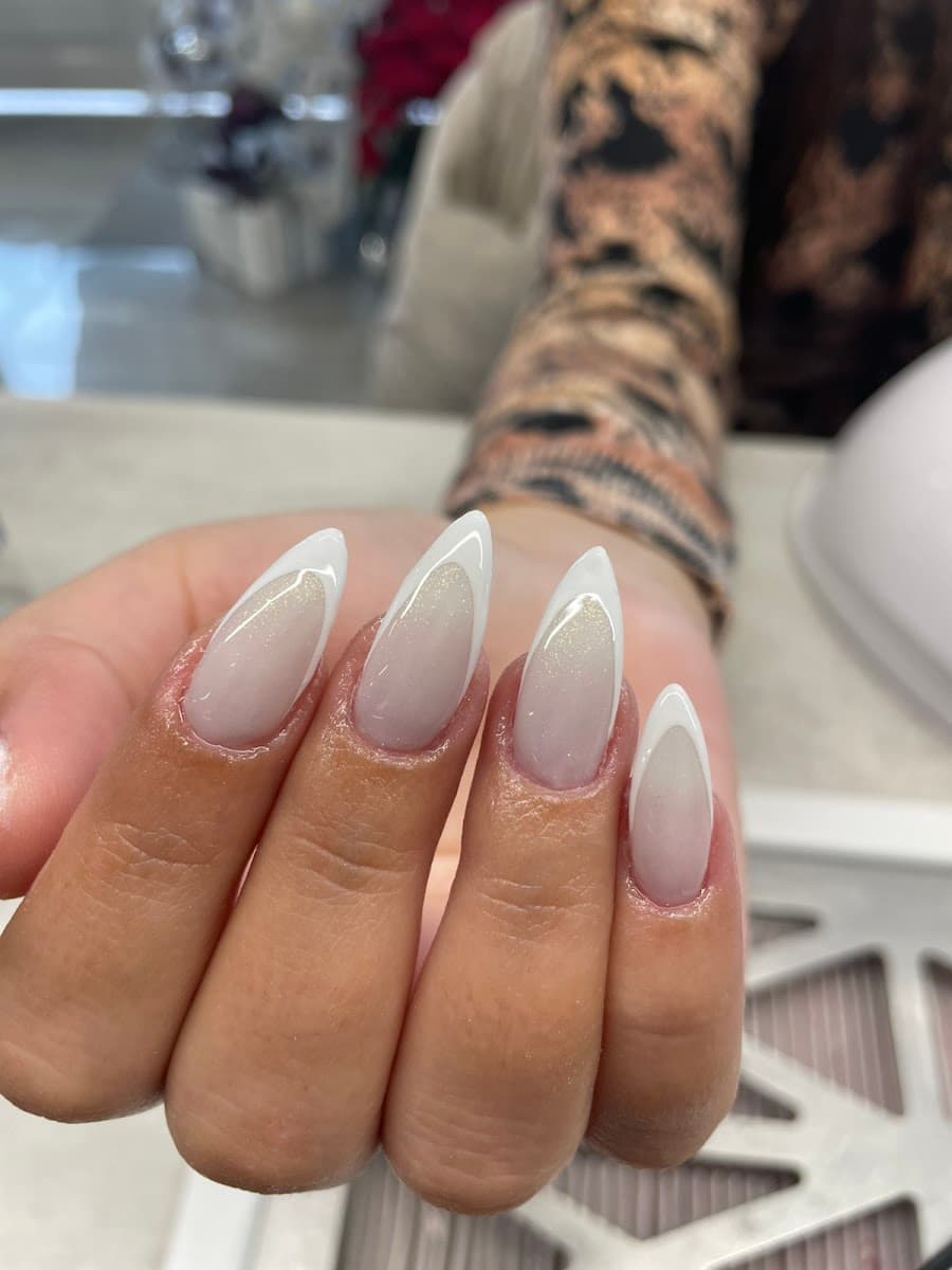 French almond gel extensions